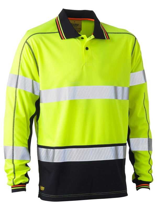 Taped Hi Vis Polyester Mesh Polo