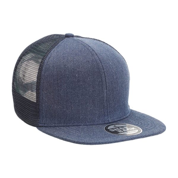 Heathered Flat Peak Trucker - Image 2