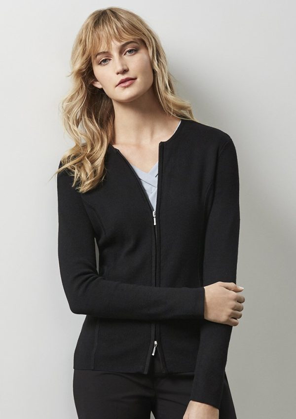Womens 2-Way Zip Cardigan