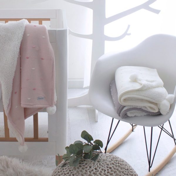 Personalised Confetti Cot Knit Blanket