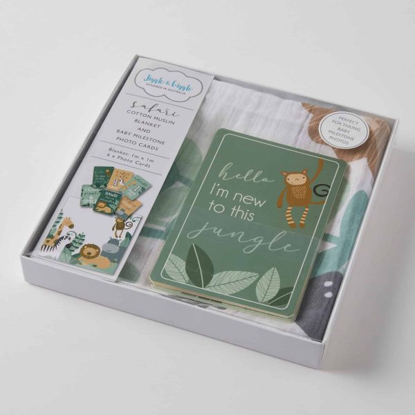 Newborn Milestone Muslin Set