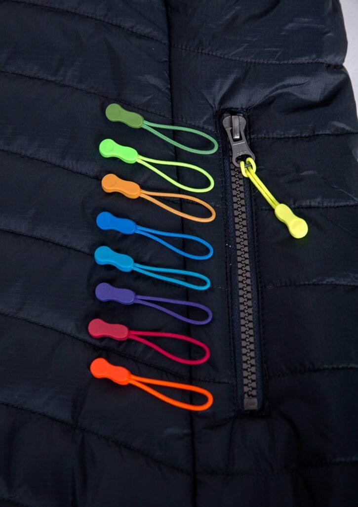 Zipper Pull Toggles 5 pack for color-matching corporate embroidered jackets