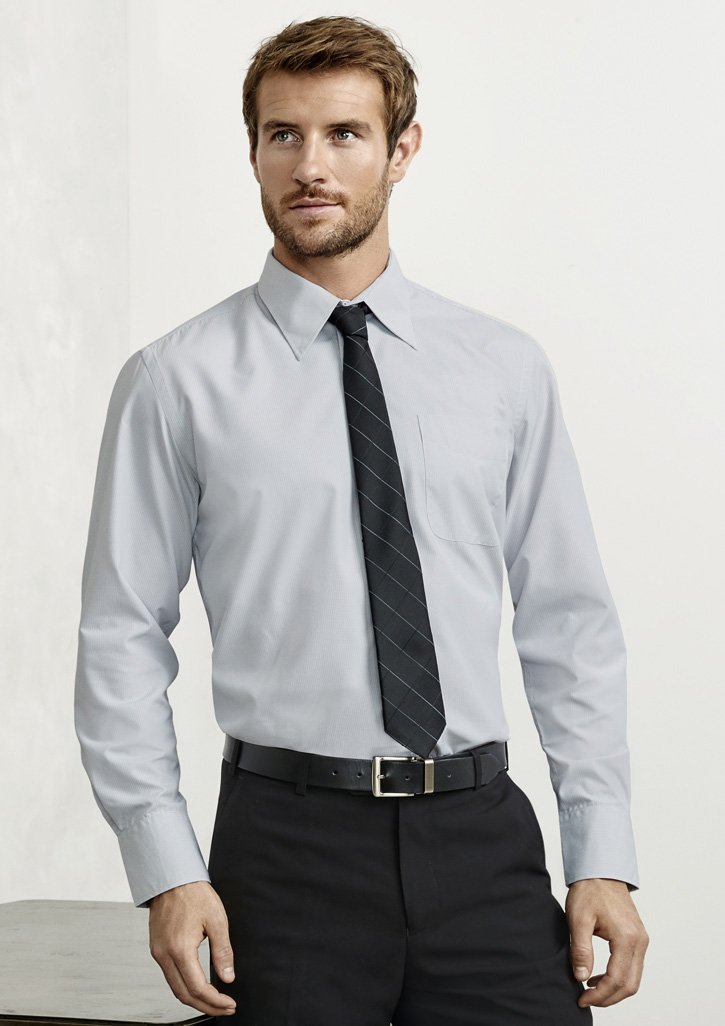 Mens Ambassador Long Sleeve Shirt with convertible cuffs and custom embroidered medical badge